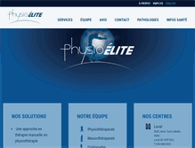 Tablet Screenshot of physioelite.net